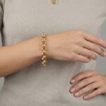 Gouden jasseron armband