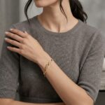 Gouden closed forever schakelarmband