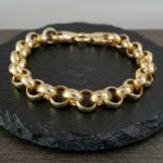 Gouden jasseron armband