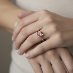 Christian toermalijn rose gouden ring