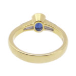 18 karaat gouden tanzaniet en diamanten ring