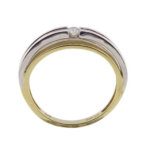 Bicolor gouden ring met solitair briljant