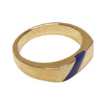 Gouden ring met lapis lazuli