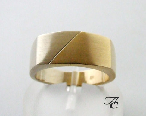 Gouden bicolor ring