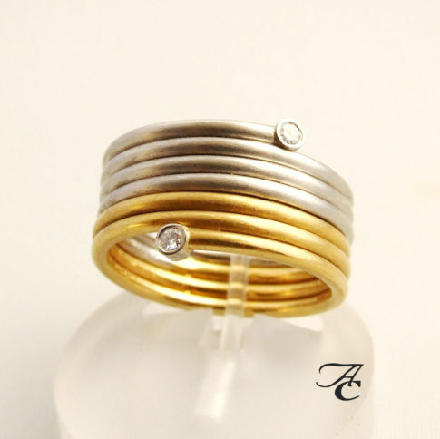 Bicolor Atelier Christian diamanten ring