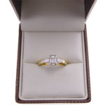 18 karaat bicolor ring met diamant