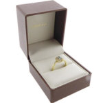 Gouden ring met aquamarijn en diamant