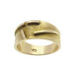 Geel gouden fantasie ring
