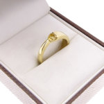 Gouden ring met citrien