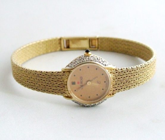 Geel gouden diamanten horloge