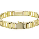 Christian gouden bicolor schakelarmband