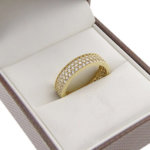 Christian geel gouden ring met zirkonia