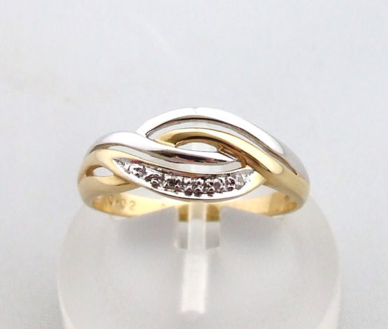 Diamanten bicolor ring