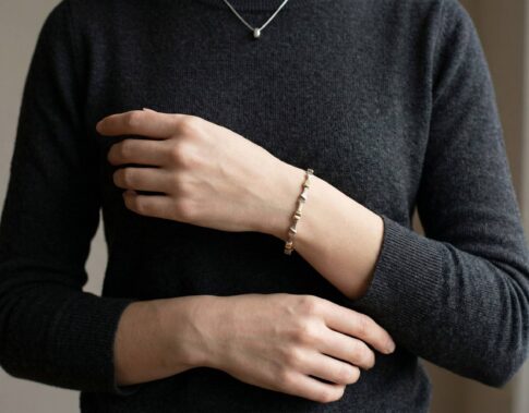 Geel gouden fantasie armband