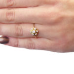 Gouden ring met briljant geslepen diamanten