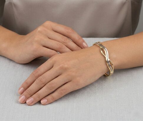 Christian bicolor slavenarmband