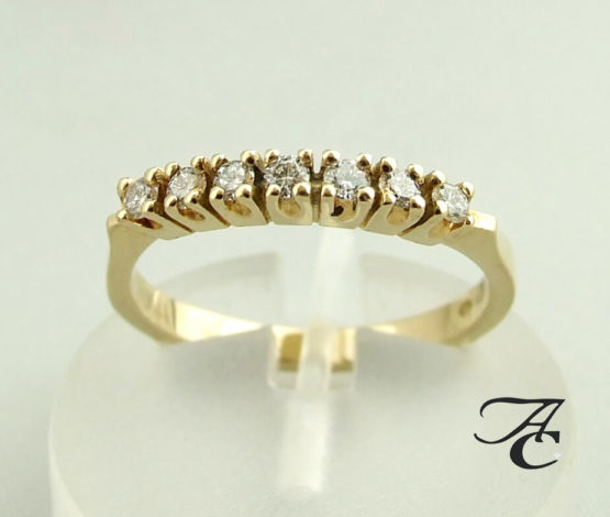 Gouden Atelier Christian ring met diamanten