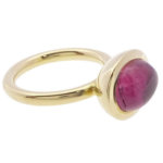 Geel gouden ring met toermalijn