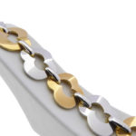Bicolor gouden fantasie armband