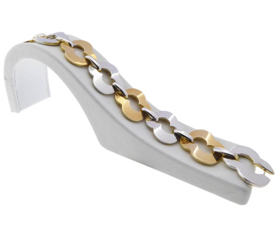 Bicolor gouden fantasie armband