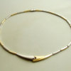 Tweedehands bicolor gouden collier