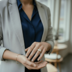 Bicolor ring met briljant geslepen diamanten