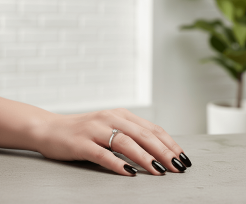 Harten ring met diamant