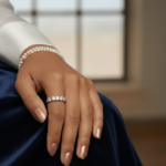 Wit gouden alliance memoire ring