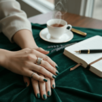 Geel gouden ring met diamanten