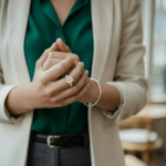 Geel gouden solitair diamanten ring