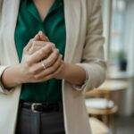 Zespoots gouden ring met zirkonia