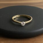 Atelier Christian 14 karaat gouden ring met zirkonia