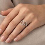 Bicolor gouden ring met diamanten