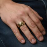 Gouden duimring van 8 ringen