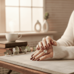 Geel gouden ring met aquamarijn