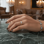 Bicolor ring met 2 diamanten