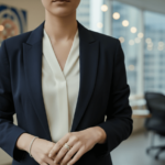 Gevlochten bicolor gouden ring met briljanten