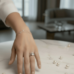 Bicolor ring met briljant