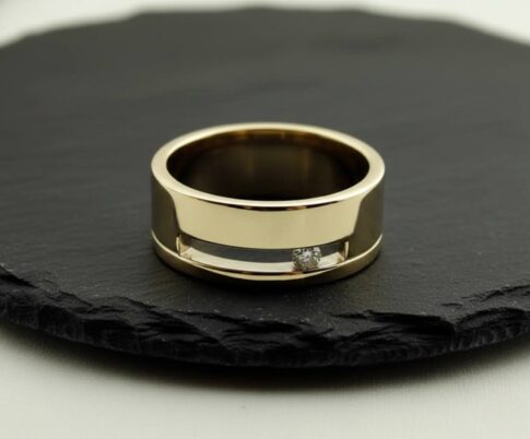Atelier Christian gouden ring met briljant