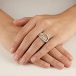 Bicolor gouden ring met diamant