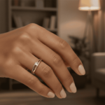 Bicolor diamanten Christian ring