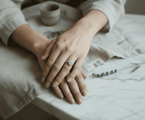 Christian wit gouden ring met diamant