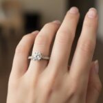 Wit gouden ring met zirkonia