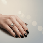 Geel gouden ring met aquamarijn