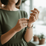 Gouden vlecht ring met diamant