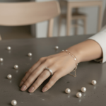 14 karaat bicolor gouden ring met briljanten