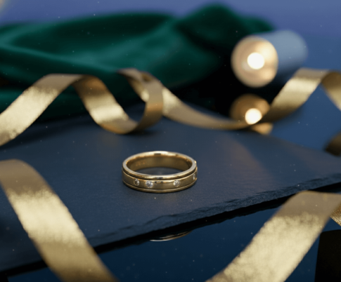 Atelier Christian gouden ring met diamanten Atelier Christian gouden ring met diamanten