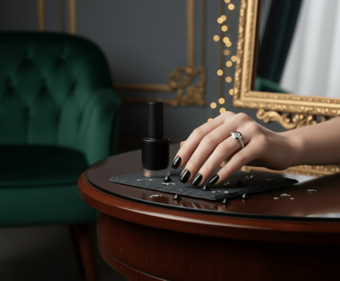 Wit gouden ring met diamanten 0.30 ct.