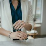 Gouden ring met 2 rijen briljanten