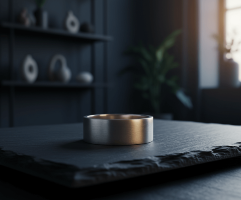 Wit gouden Christian ring